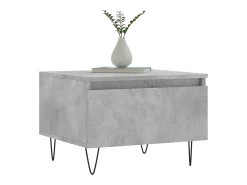 Mesa De Centro* Conjunto de 2 Mesas de Centro | Mesa de apoio | Mesa de café 50x46x35 cm deriv. madeira cinza-cimento Cinzento