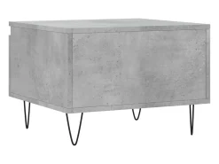 Mesa De Centro* Conjunto de 2 Mesas de Centro | Mesa de apoio | Mesa de café 50x46x35 cm deriv. madeira cinza-cimento Cinzento
