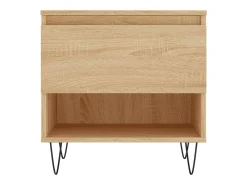 Mesa De Centro* Conjunto de 2 Mesas de Centro | Mesa de apoio | Mesa de café 50x46x50cm deriv. madeira carvalho sonoma Castanho