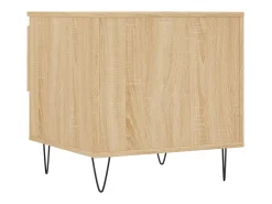 Mesa De Centro* Conjunto de 2 Mesas de Centro | Mesa de apoio | Mesa de café 50x46x50cm deriv. madeira carvalho sonoma Castanho