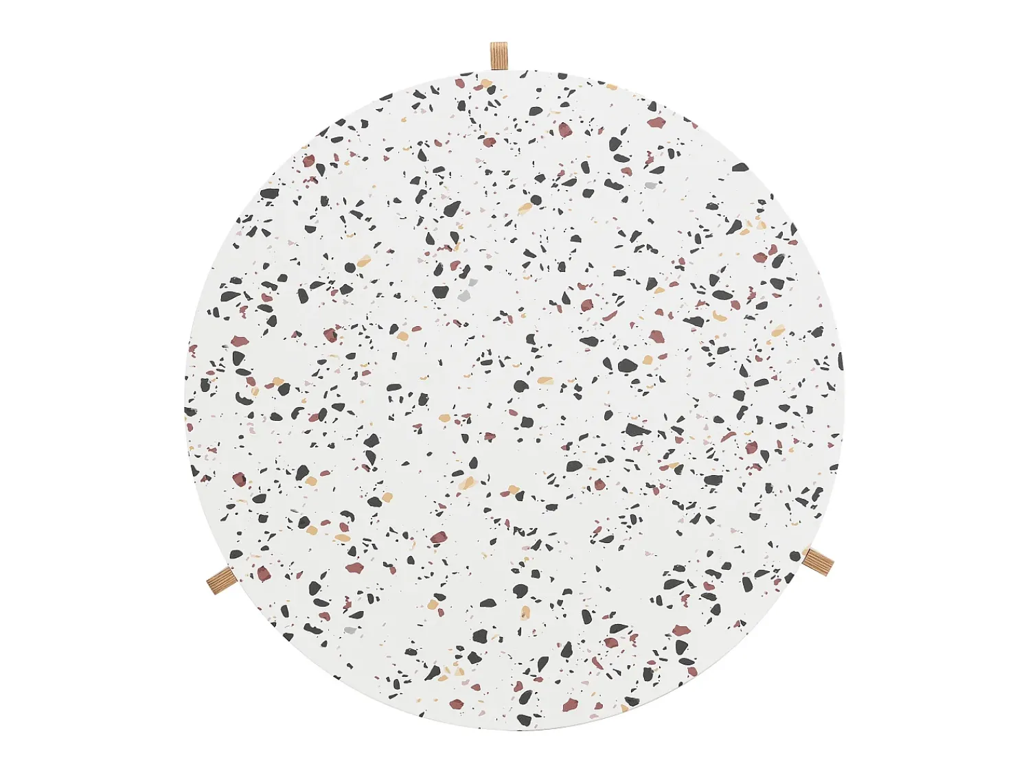 Mesa De Centro*Hauss Spole Conjunto de 2 mesas de centro artísticas encaixáveis (70/50 cm) com pernas resistentes Natural escuro