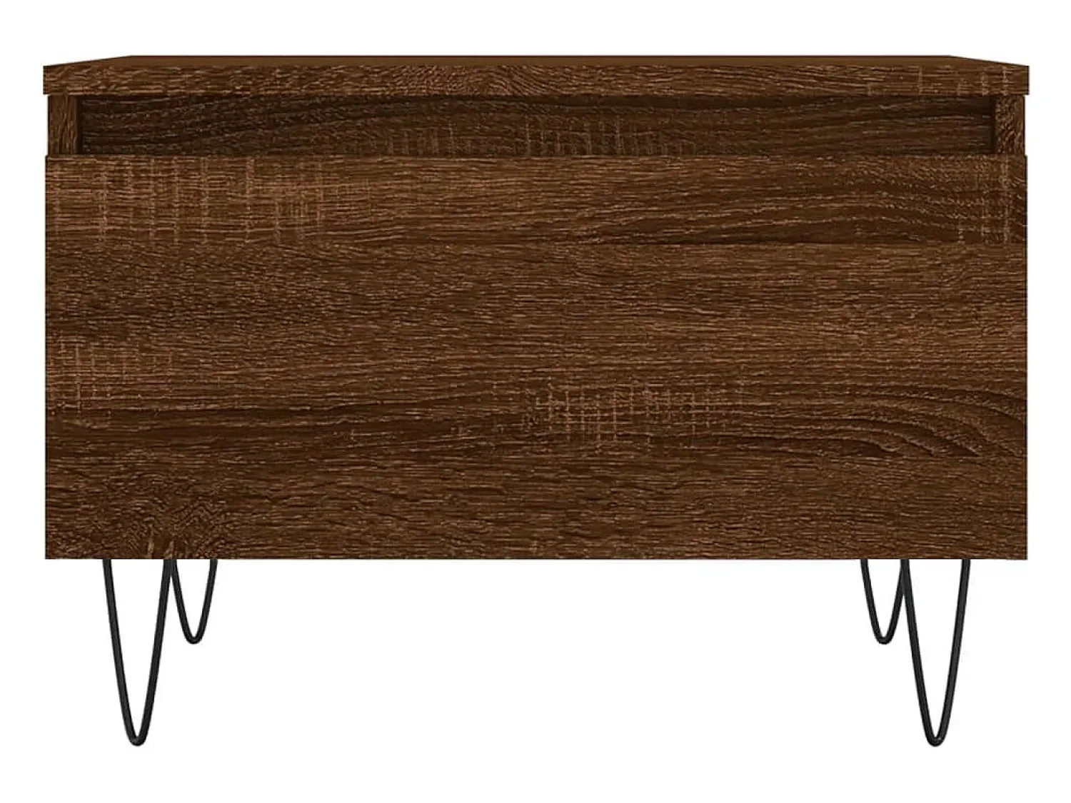 Mesa De Centro| Conjunto de 2 Mesas de Centro | Mesa de apoio | Mesa de café 50x46x35 cm deriv. madeira carvalho Castanho