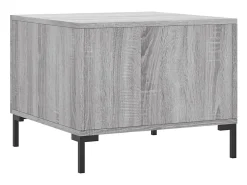 Conjunto de 2 Mesas de Centro | Mesa de apoio | Mesa de café 50x50x40 cm madeira proc. sonoma cinza^ Mesa De Centro