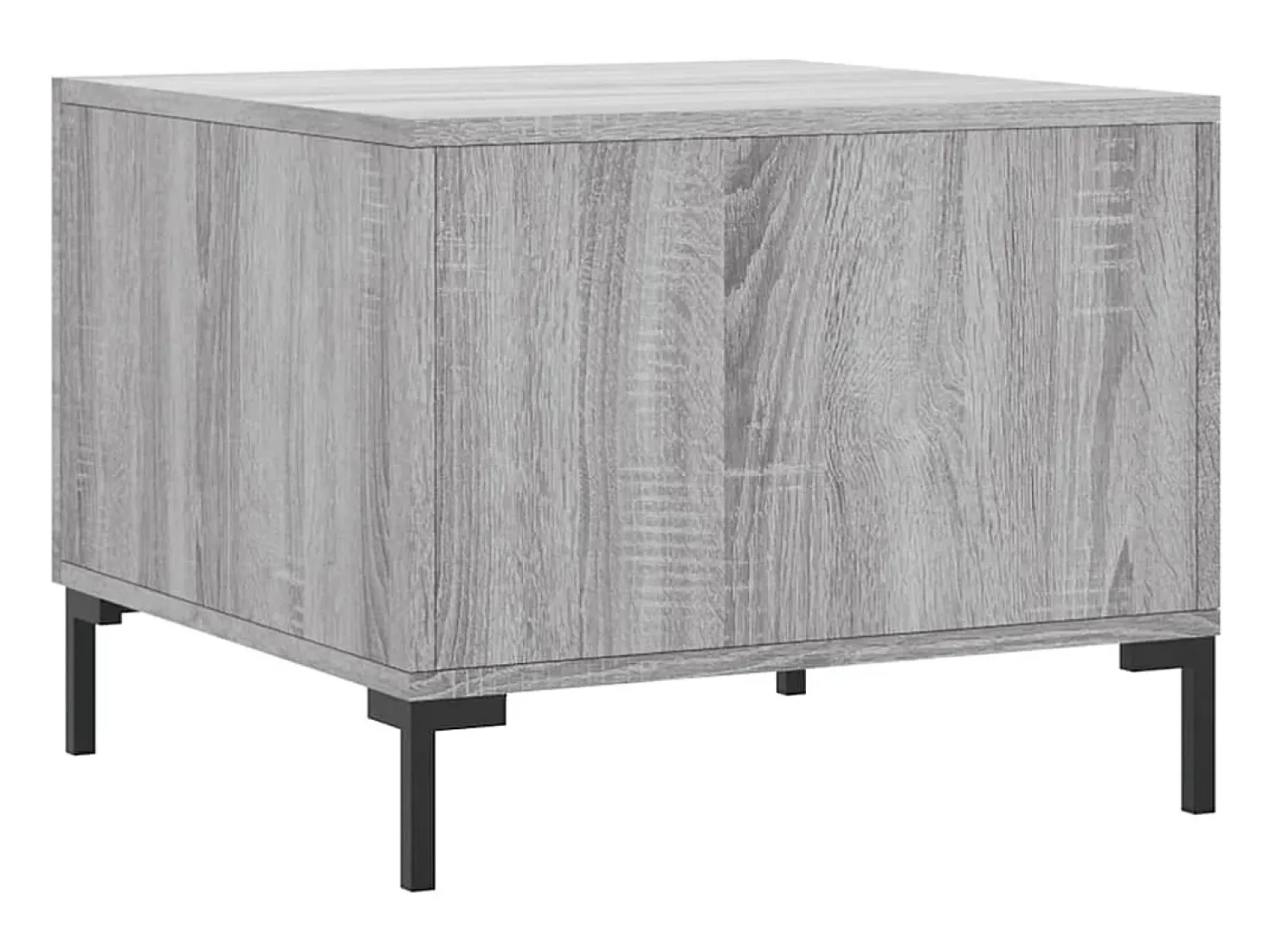 Conjunto de 2 Mesas de Centro | Mesa de apoio | Mesa de café 50x50x40 cm madeira proc. sonoma cinza^ Mesa De Centro