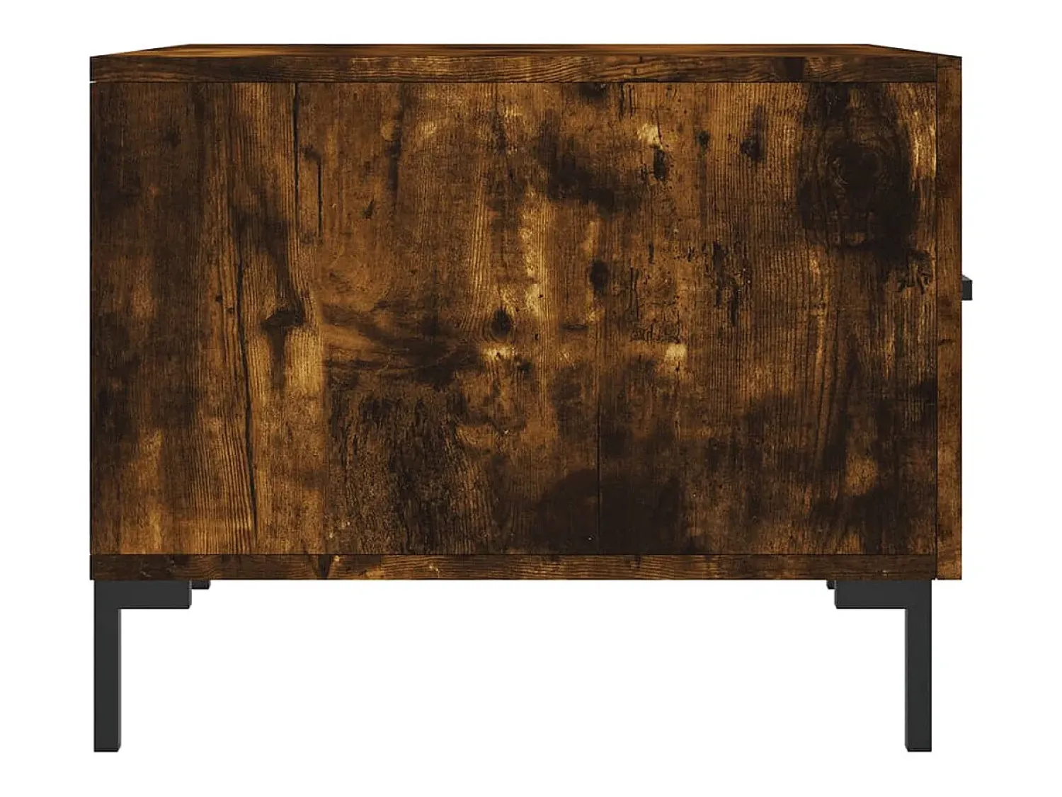 Conjunto de 2 Mesas de Centro | Mesa de apoio | Mesa de café 50x50x40 cm madeira processada cor fumado^ Mesa De Centro