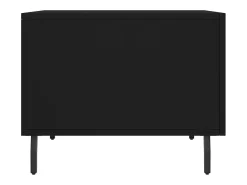 Mesa De Centro* Conjunto de 2 Mesas de Centro | Mesa de apoio | Mesa de café 50x50x40 cm madeira processada Preto