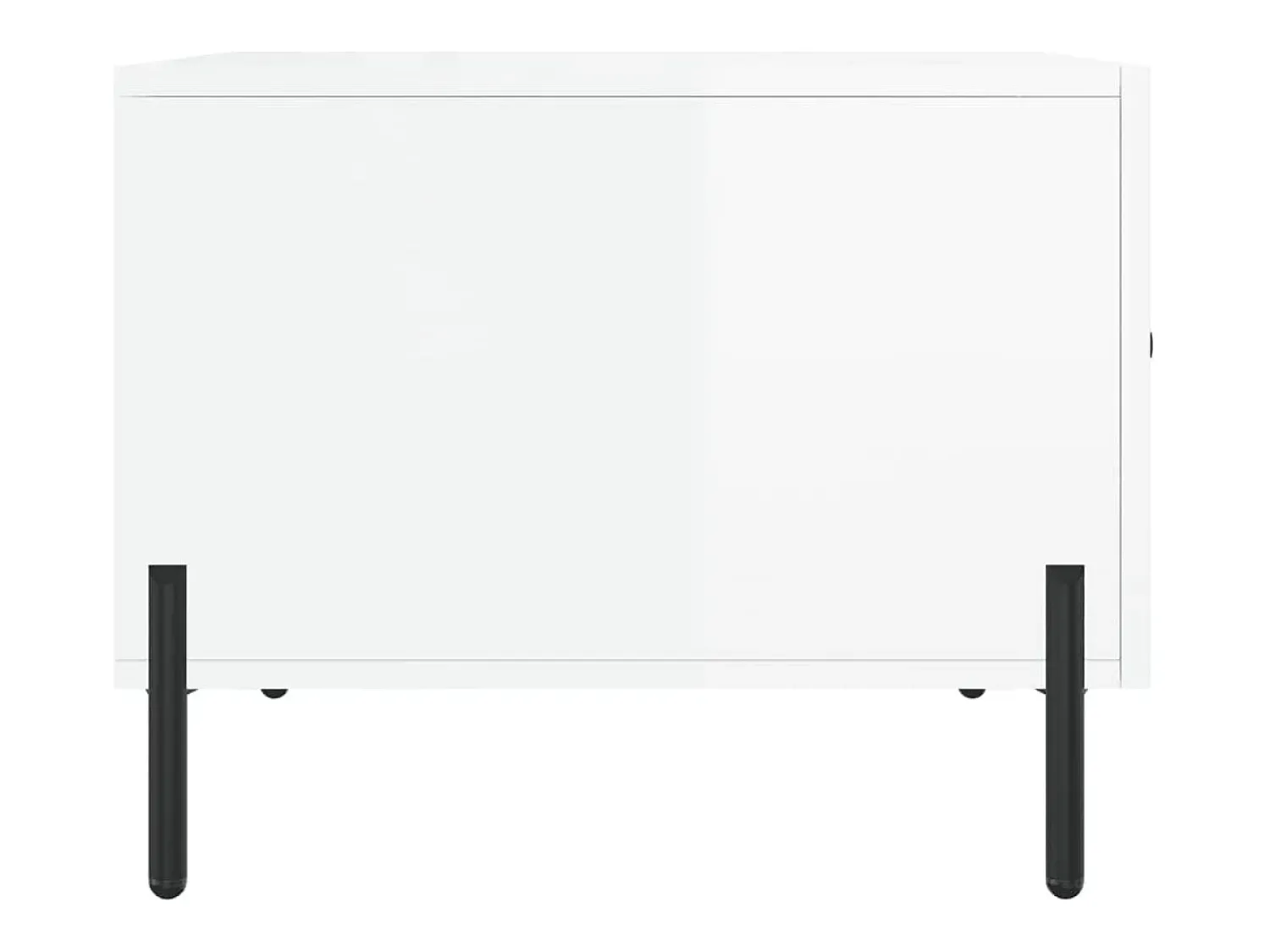 Discount Conjunto de 2 Mesas de Centro | Mesa de apoio | Mesa de café 50x50x40 cm brilhante Branco