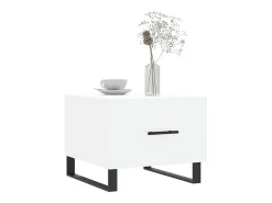 Conjunto de 2 Mesas de Centro | Mesa de apoio | Mesa de café 50x50x40 cm madeira processada^ Mesa De Centro