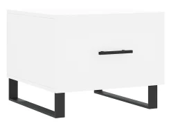 Conjunto de 2 Mesas de Centro | Mesa de apoio | Mesa de café 50x50x40 cm madeira processada^ Mesa De Centro