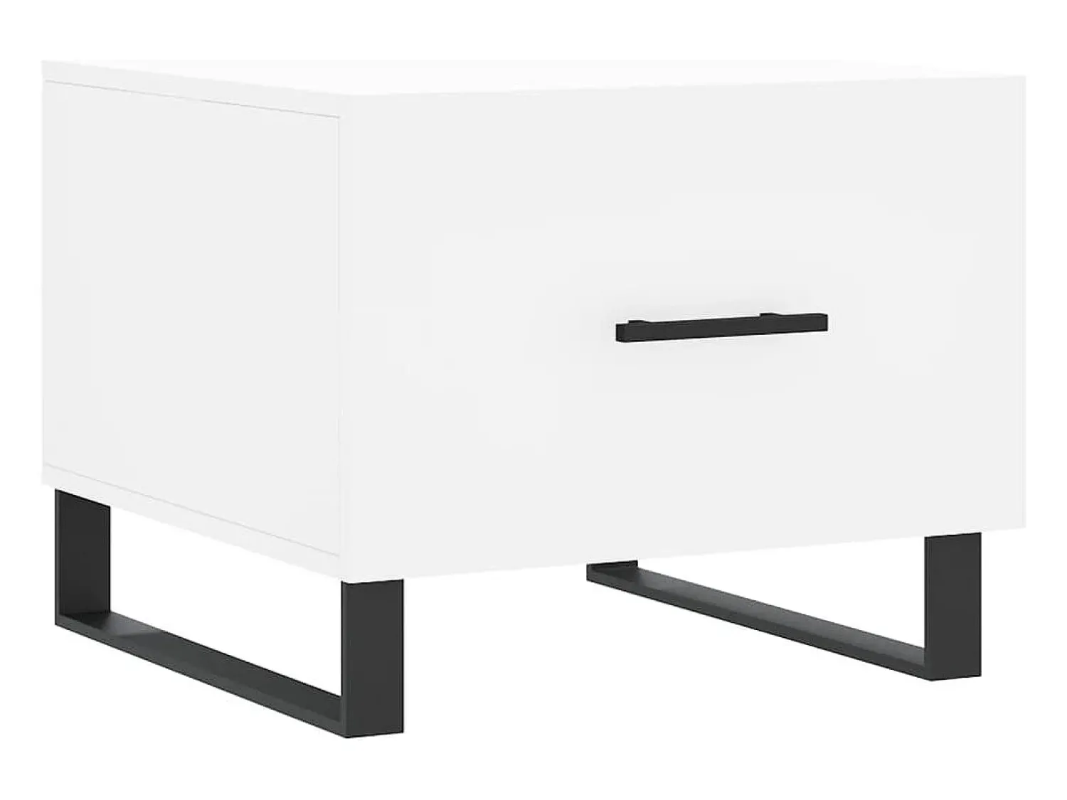 Conjunto de 2 Mesas de Centro | Mesa de apoio | Mesa de café 50x50x40 cm madeira processada^ Mesa De Centro