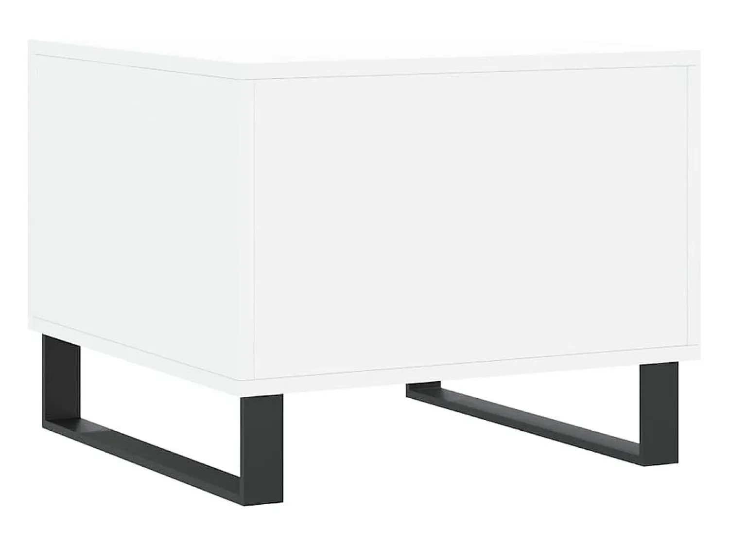 Conjunto de 2 Mesas de Centro | Mesa de apoio | Mesa de café 50x50x40 cm madeira processada^ Mesa De Centro