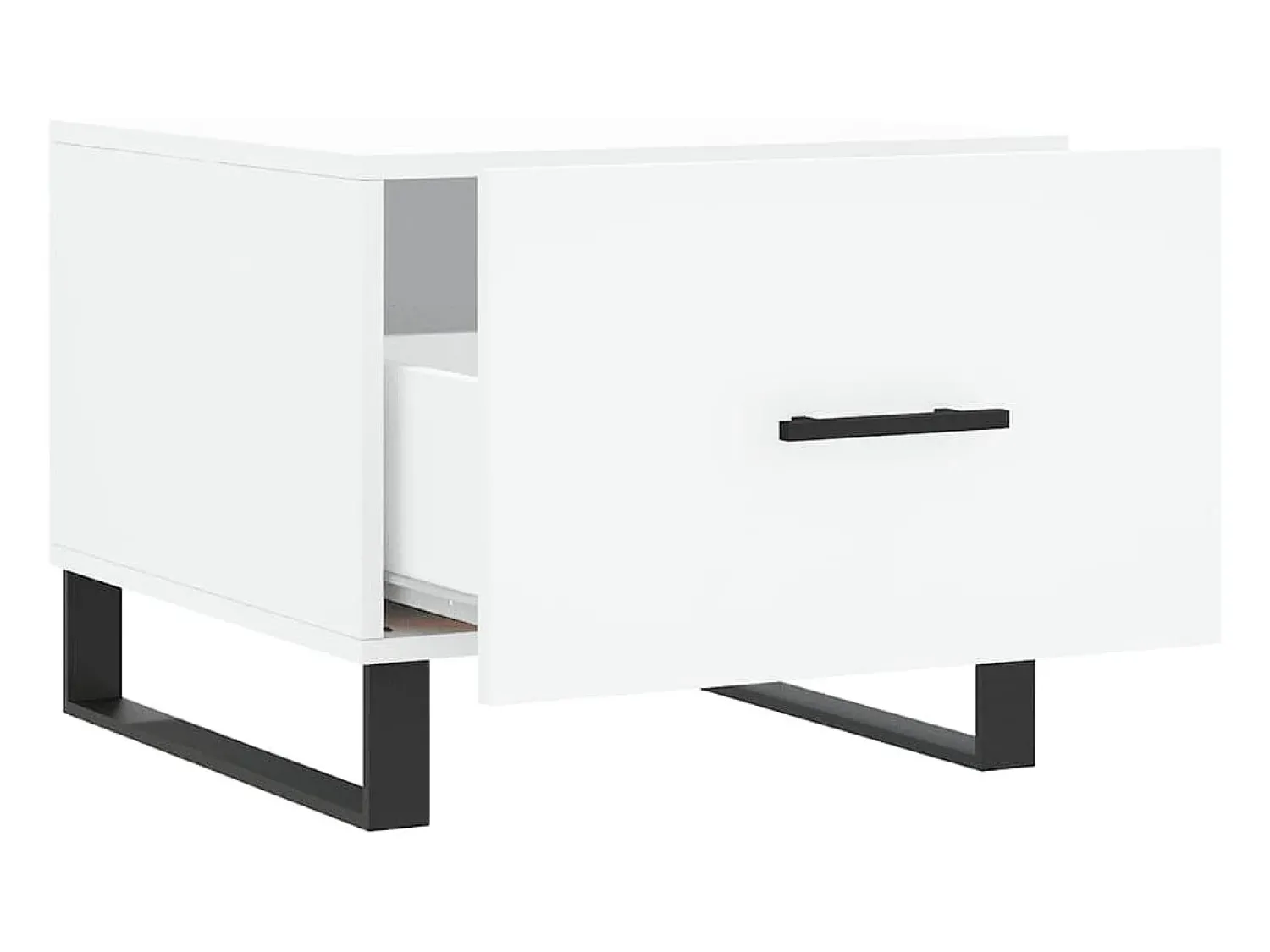 Conjunto de 2 Mesas de Centro | Mesa de apoio | Mesa de café 50x50x40 cm madeira processada^ Mesa De Centro