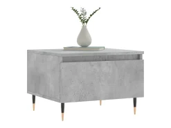 Mesa De Centro| Conjunto de 2 Mesas de Centro | Mesa de apoio | Mesa de café 50x46x35 cm deriv. madeira cinza-cimento Cinzento