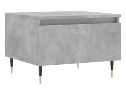 Mesa De Centro| Conjunto de 2 Mesas de Centro | Mesa de apoio | Mesa de café 50x46x35 cm deriv. madeira cinza-cimento Cinzento