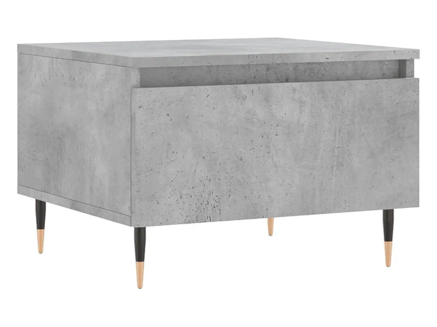 Mesa De Centro| Conjunto de 2 Mesas de Centro | Mesa de apoio | Mesa de café 50x46x35 cm deriv. madeira cinza-cimento Cinzento