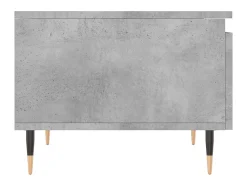 Mesa De Centro| Conjunto de 2 Mesas de Centro | Mesa de apoio | Mesa de café 50x46x35 cm deriv. madeira cinza-cimento Cinzento