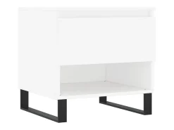 Mesa De Centro| Conjunto de 2 Mesas de Centro | Mesa de apoio | Mesa de café 50x46x50 cm derivados de madeira Branco