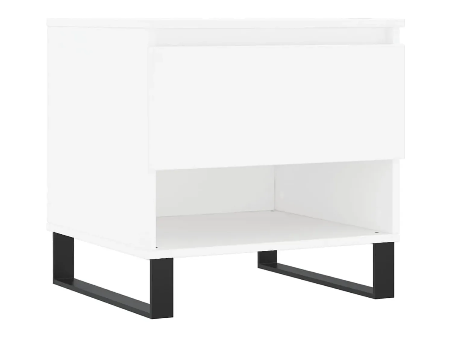 Mesa De Centro| Conjunto de 2 Mesas de Centro | Mesa de apoio | Mesa de café 50x46x50 cm derivados de madeira Branco