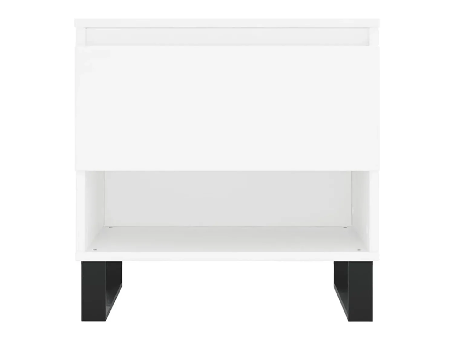 Mesa De Centro| Conjunto de 2 Mesas de Centro | Mesa de apoio | Mesa de café 50x46x50 cm derivados de madeira Branco