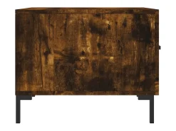 Conjunto de 2 Mesas de Centro | Mesa de apoio | Mesa de café 50x50x40 cm madeira processada cor fumado^ Mesa De Centro