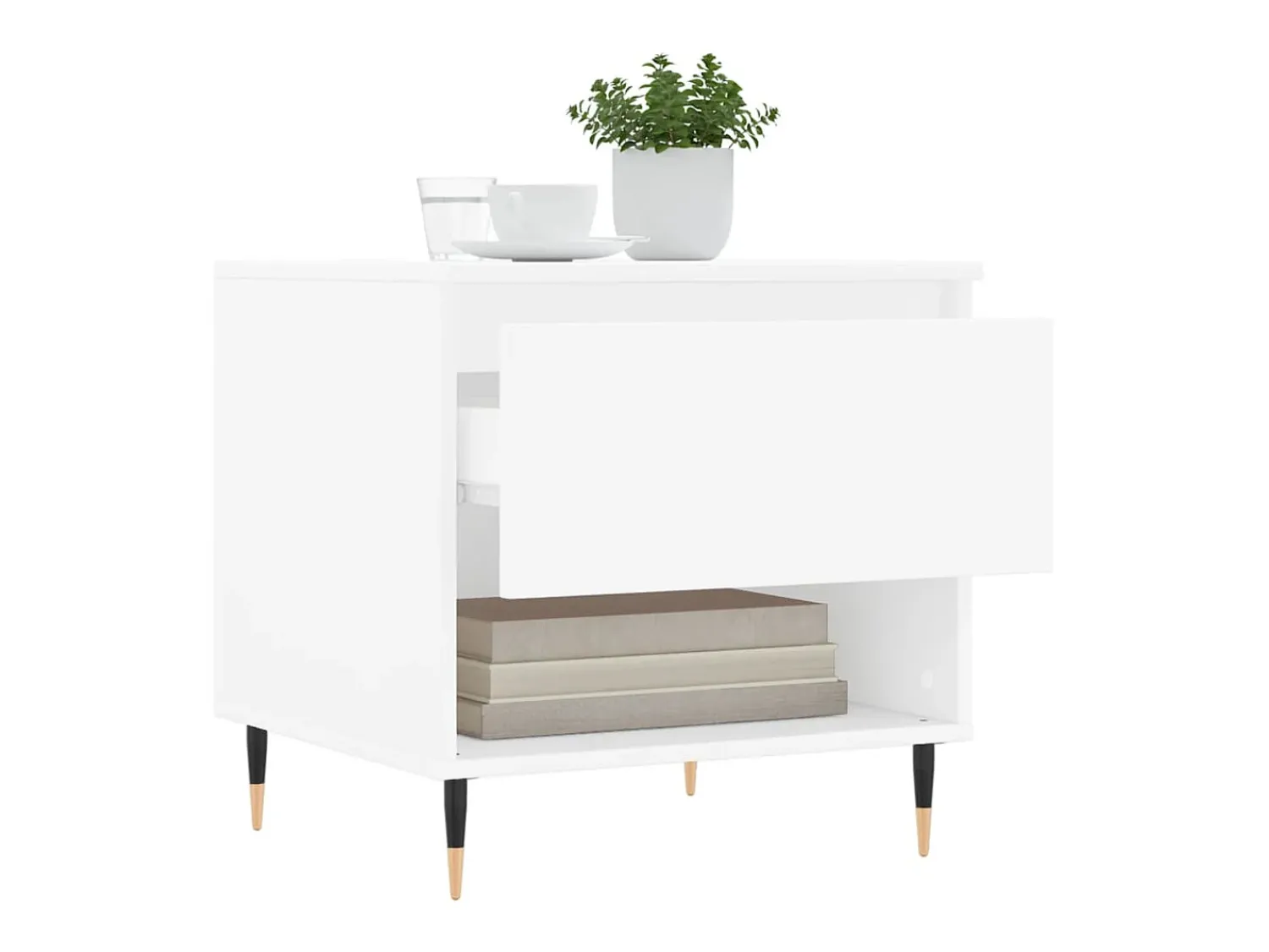 Conjunto de 2 Mesas de Centro | Mesa de apoio | Mesa de café 50x46x50 cm derivados de madeira^ Mesa De Centro