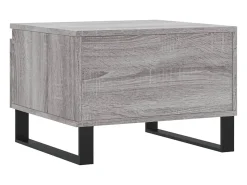 Mesa De Centro* Conjunto de 2 Mesas de Centro | Mesa de apoio | Mesa de café 50x46x35cm deriv. madeira sonoma Cinzento