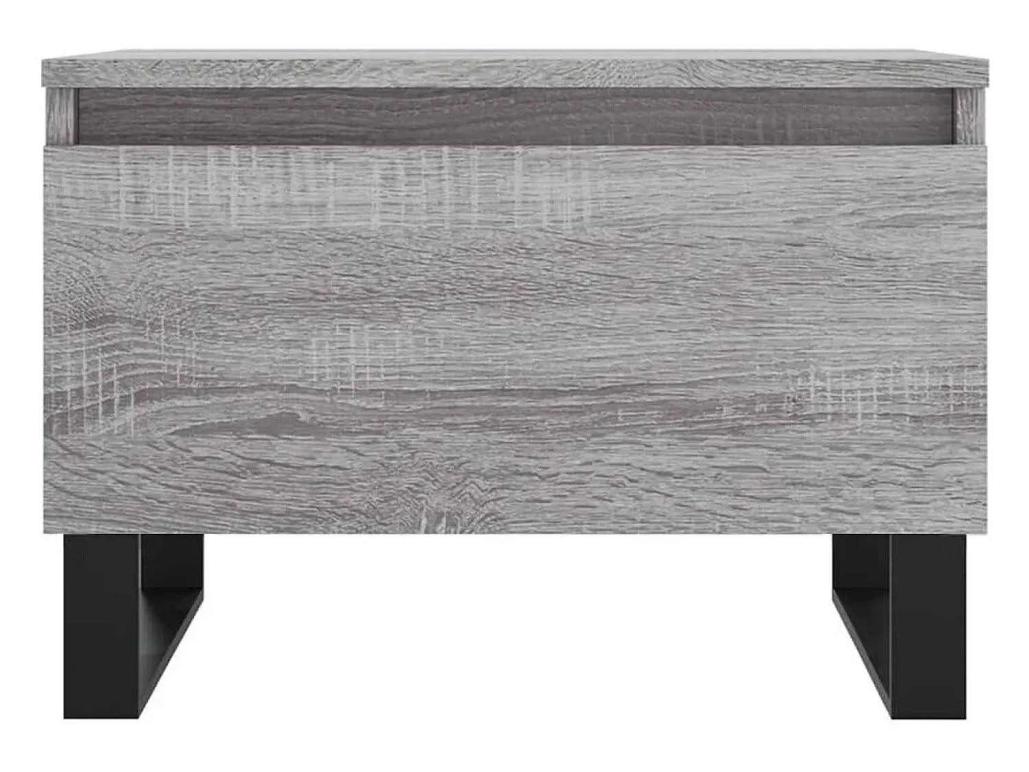 Mesa De Centro* Conjunto de 2 Mesas de Centro | Mesa de apoio | Mesa de café 50x46x35cm deriv. madeira sonoma Cinzento