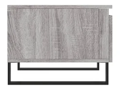 Mesa De Centro* Conjunto de 2 Mesas de Centro | Mesa de apoio | Mesa de café 50x46x35cm deriv. madeira sonoma Cinzento