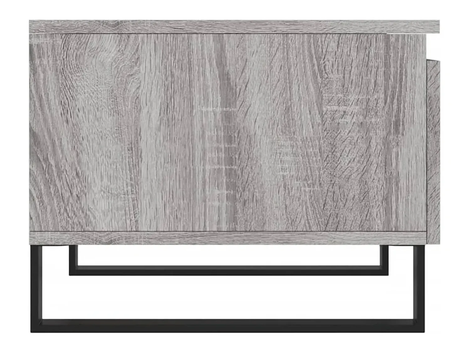 Mesa De Centro* Conjunto de 2 Mesas de Centro | Mesa de apoio | Mesa de café 50x46x35cm deriv. madeira sonoma Cinzento