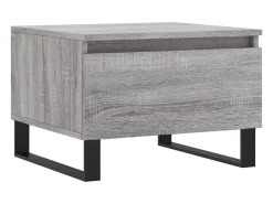 Mesa De Centro* Conjunto de 2 Mesas de Centro | Mesa de apoio | Mesa de café 50x46x35cm deriv. madeira sonoma Cinzento