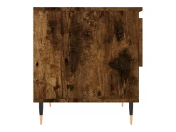 Mesa De Centro* Conjunto de 2 Mesas de Centro | Mesa de apoio | Mesa de café 50x46x50cm deriv. madeira carvalho fumado Castanho