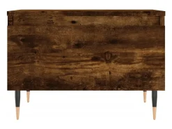 Conjunto de 2 Mesas de Centro | Mesa de apoio | Mesa de café 50x46x35cm deriv. madeira carvalho fumado^ Mesa De Centro