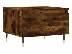 Conjunto de 2 Mesas de Centro | Mesa de apoio | Mesa de café 50x46x35cm deriv. madeira carvalho fumado^ Mesa De Centro