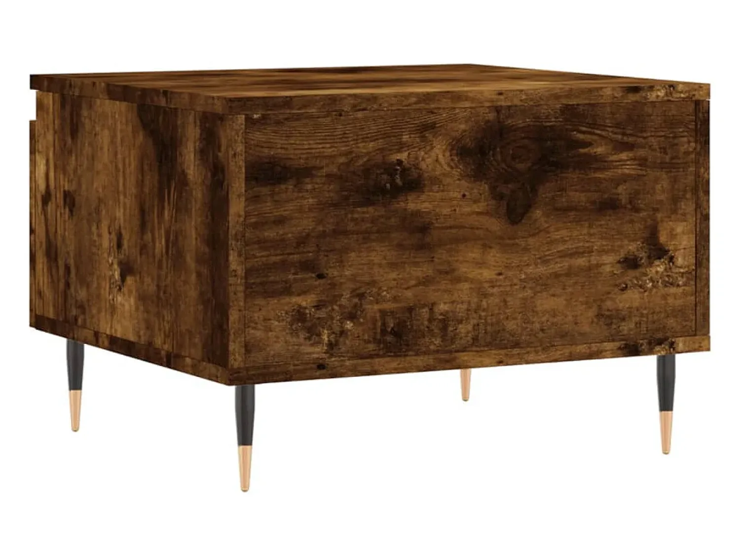 Conjunto de 2 Mesas de Centro | Mesa de apoio | Mesa de café 50x46x35cm deriv. madeira carvalho fumado^ Mesa De Centro