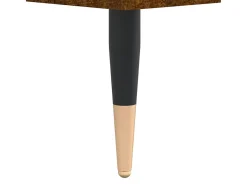 Conjunto de 2 Mesas de Centro | Mesa de apoio | Mesa de café 50x46x35cm deriv. madeira carvalho fumado^ Mesa De Centro