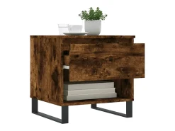 Conjunto de 2 Mesas de Centro | Mesa de apoio | Mesa de café 50x46x50cm deriv. madeira carvalho fumado Castanho