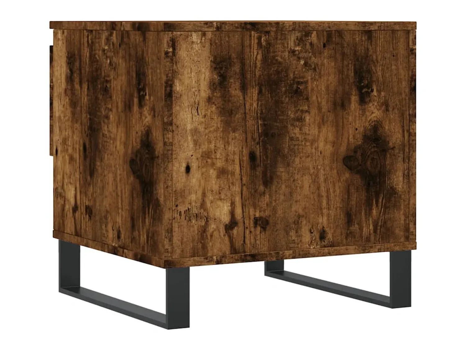 Conjunto de 2 Mesas de Centro | Mesa de apoio | Mesa de café 50x46x50cm deriv. madeira carvalho fumado Castanho