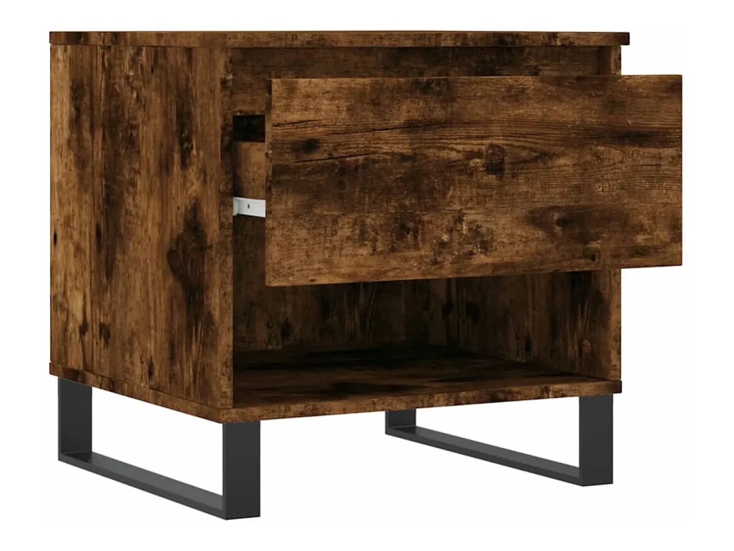 Conjunto de 2 Mesas de Centro | Mesa de apoio | Mesa de café 50x46x50cm deriv. madeira carvalho fumado Castanho