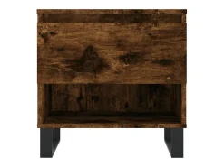 Conjunto de 2 Mesas de Centro | Mesa de apoio | Mesa de café 50x46x50cm deriv. madeira carvalho fumado Castanho