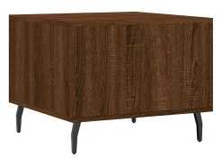 Mesa De Centro* Conjunto de 2 Mesas de Centro | Mesa de apoio | Mesa de café 50x50x40 cm madeira proc. carvalho Castanho