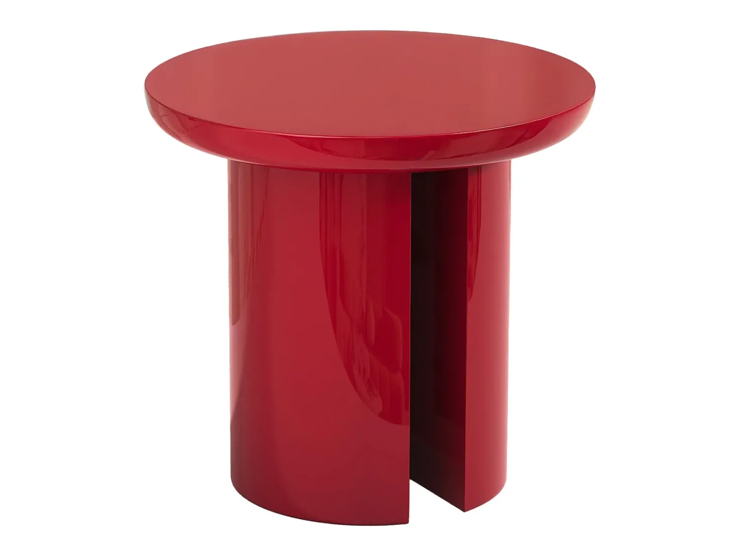 Hot Vente-unique Conjunto de 2 mesas de centro em MDF - e vermelho lacado - DERLALI Bege