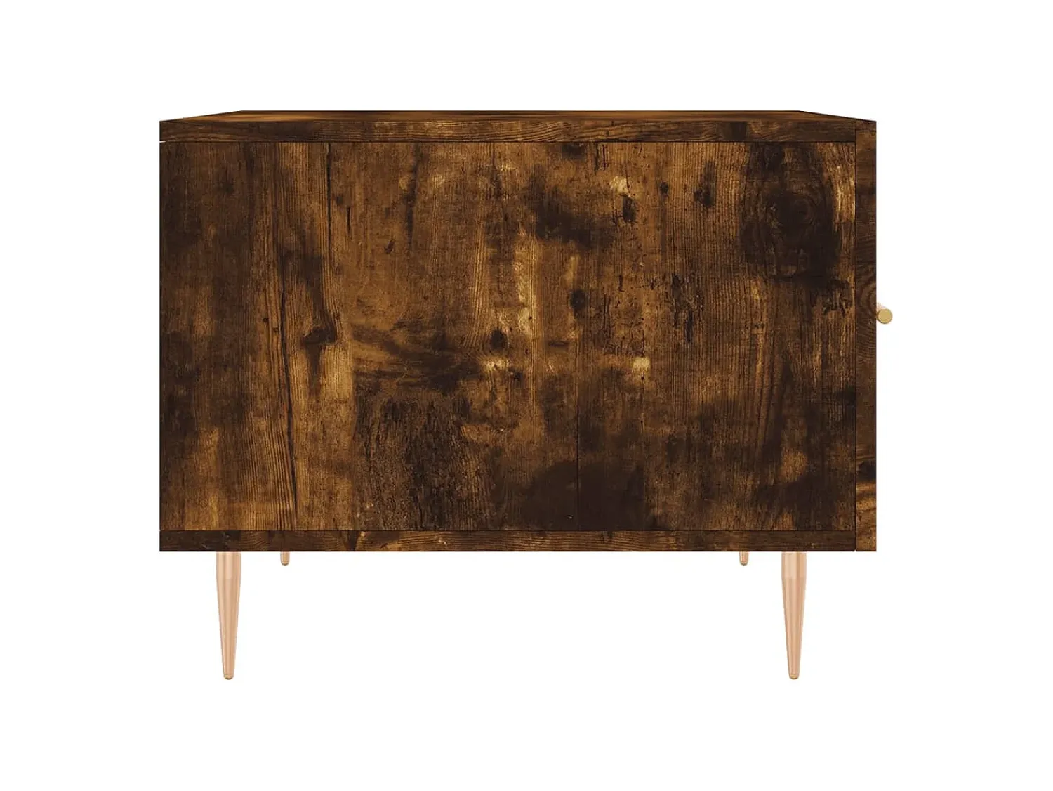 Mesa De Centro| Conjunto de 2 Mesas de Centro | Mesa de apoio | Mesa de café 50x50x40 cm madeira processada cor fumado Castanho