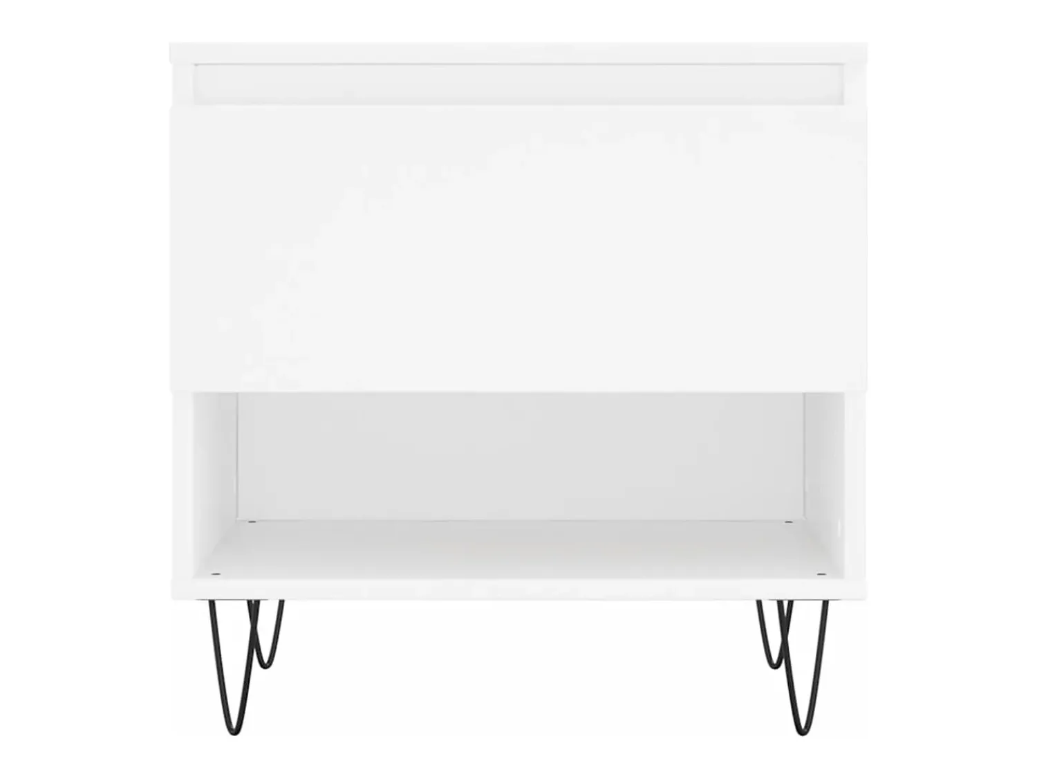 Discount Conjunto de 2 Mesas de Centro | Mesa de apoio | Mesa de café 50x46x50 cm derivados de madeira Branco