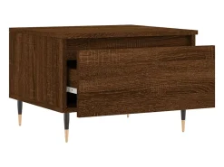 Online Conjunto de 2 Mesas de Centro | Mesa de apoio | Mesa de café 50x46x35 cm deriv. madeira carvalho Castanho