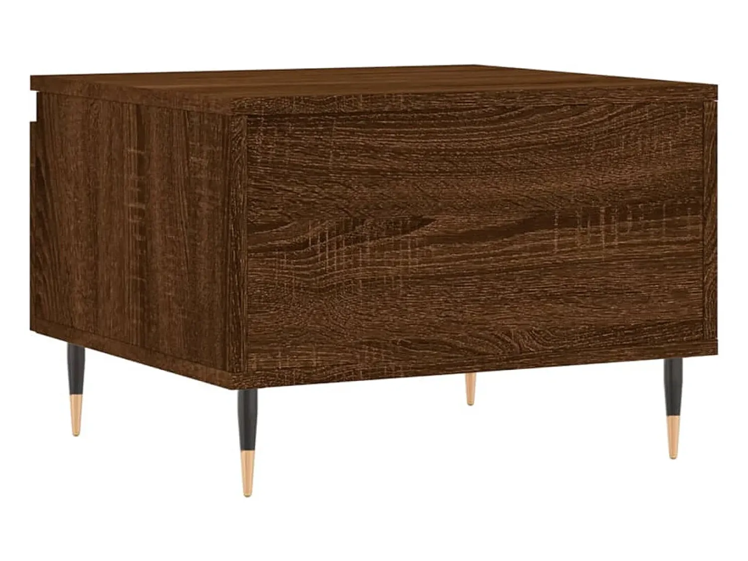 Online Conjunto de 2 Mesas de Centro | Mesa de apoio | Mesa de café 50x46x35 cm deriv. madeira carvalho Castanho