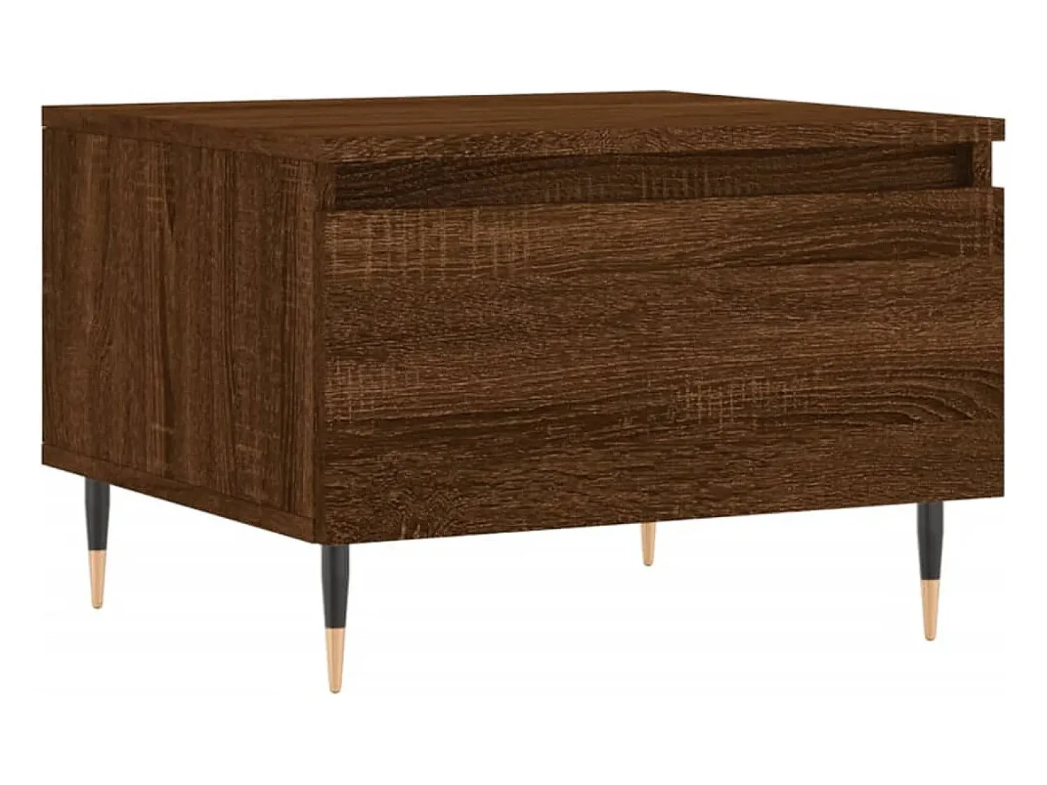 Online Conjunto de 2 Mesas de Centro | Mesa de apoio | Mesa de café 50x46x35 cm deriv. madeira carvalho Castanho