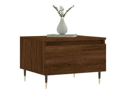 Online Conjunto de 2 Mesas de Centro | Mesa de apoio | Mesa de café 50x46x35 cm deriv. madeira carvalho Castanho