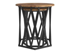 Conjunto de 2 Mesas de Centro | Mesa de apoio | Mesa de café Madeira antiga 50x50x50 cm^ Mesa De Centro