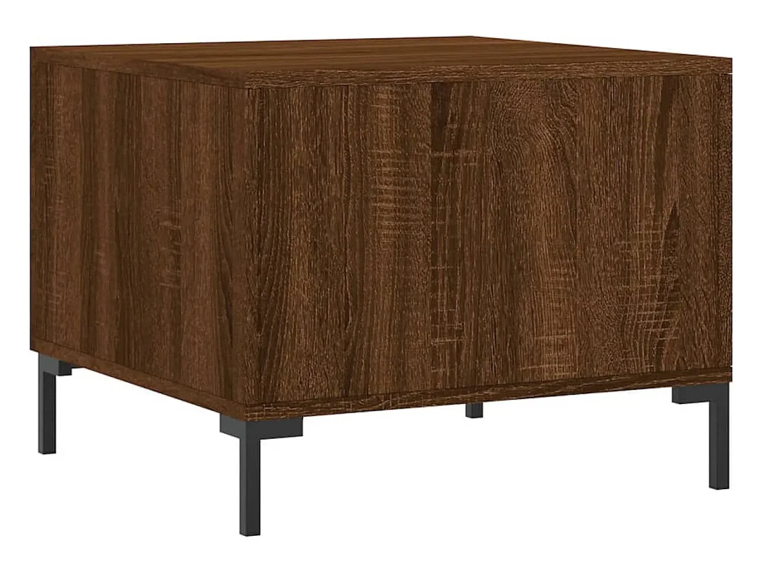 Discount Conjunto de 2 Mesas de Centro | Mesa de apoio | Mesa de café 50x50x40 cm madeira proc. carvalho Castanho