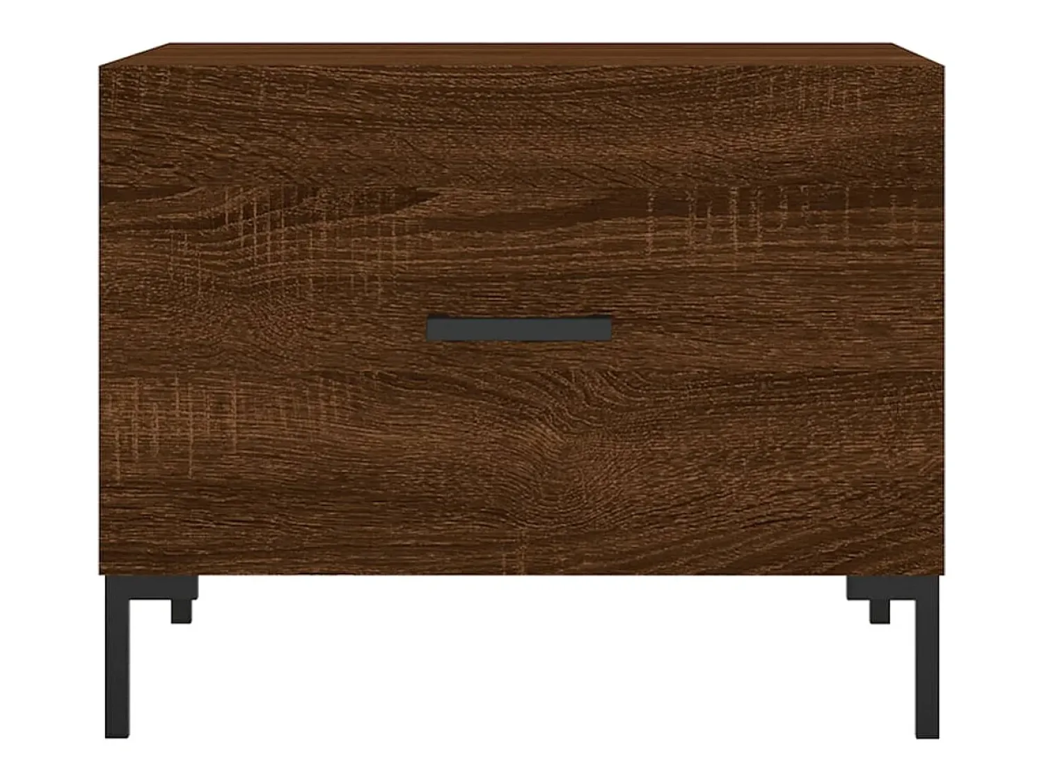 Discount Conjunto de 2 Mesas de Centro | Mesa de apoio | Mesa de café 50x50x40 cm madeira proc. carvalho Castanho